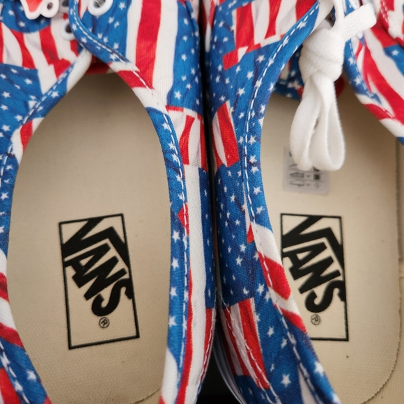 Authentic Vans  Stars Stripes American Flags Mens 11.5 3053 - Picture 5 of 10